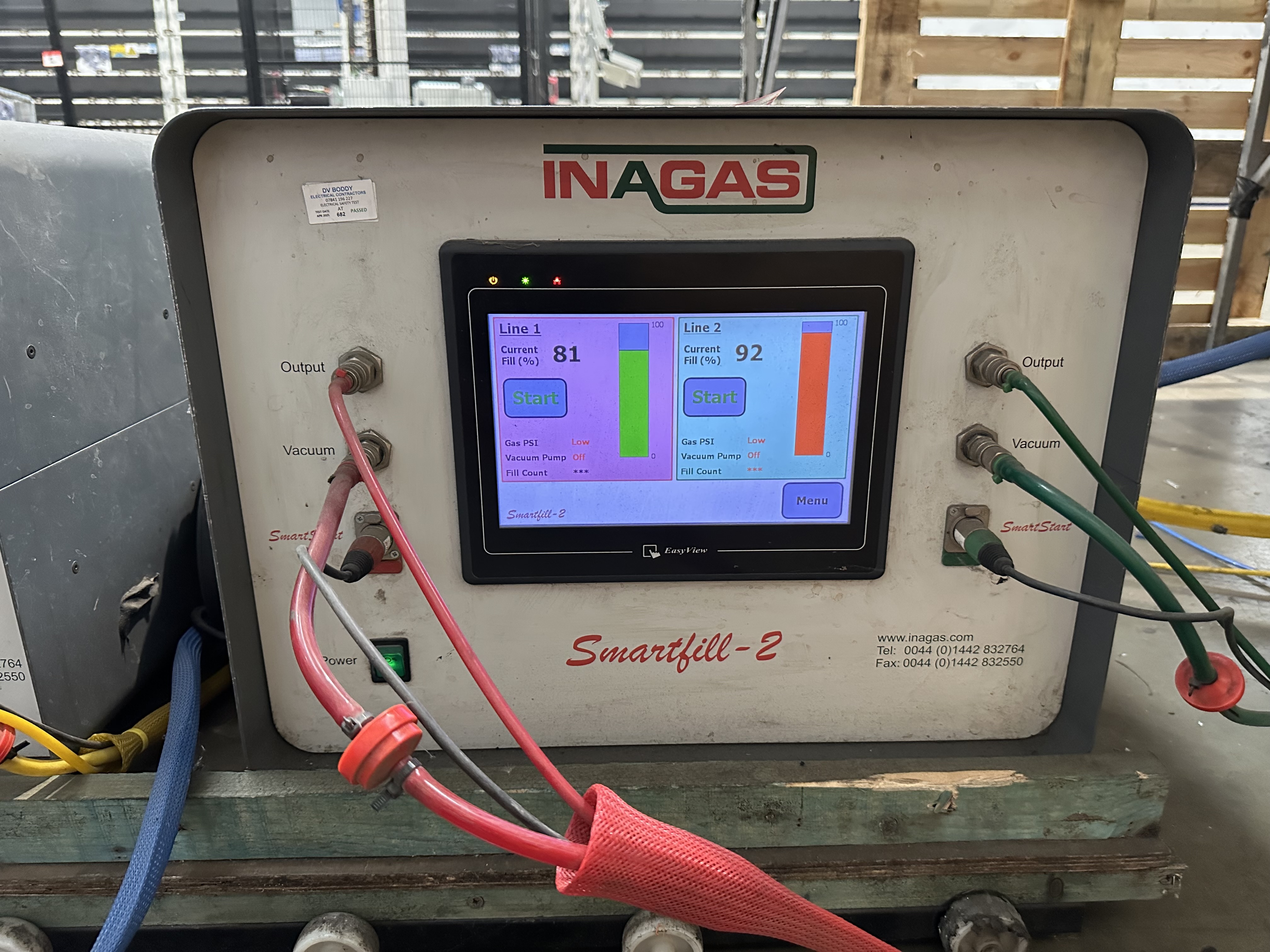 Inagas Smart Fill - 2 gas fill machine