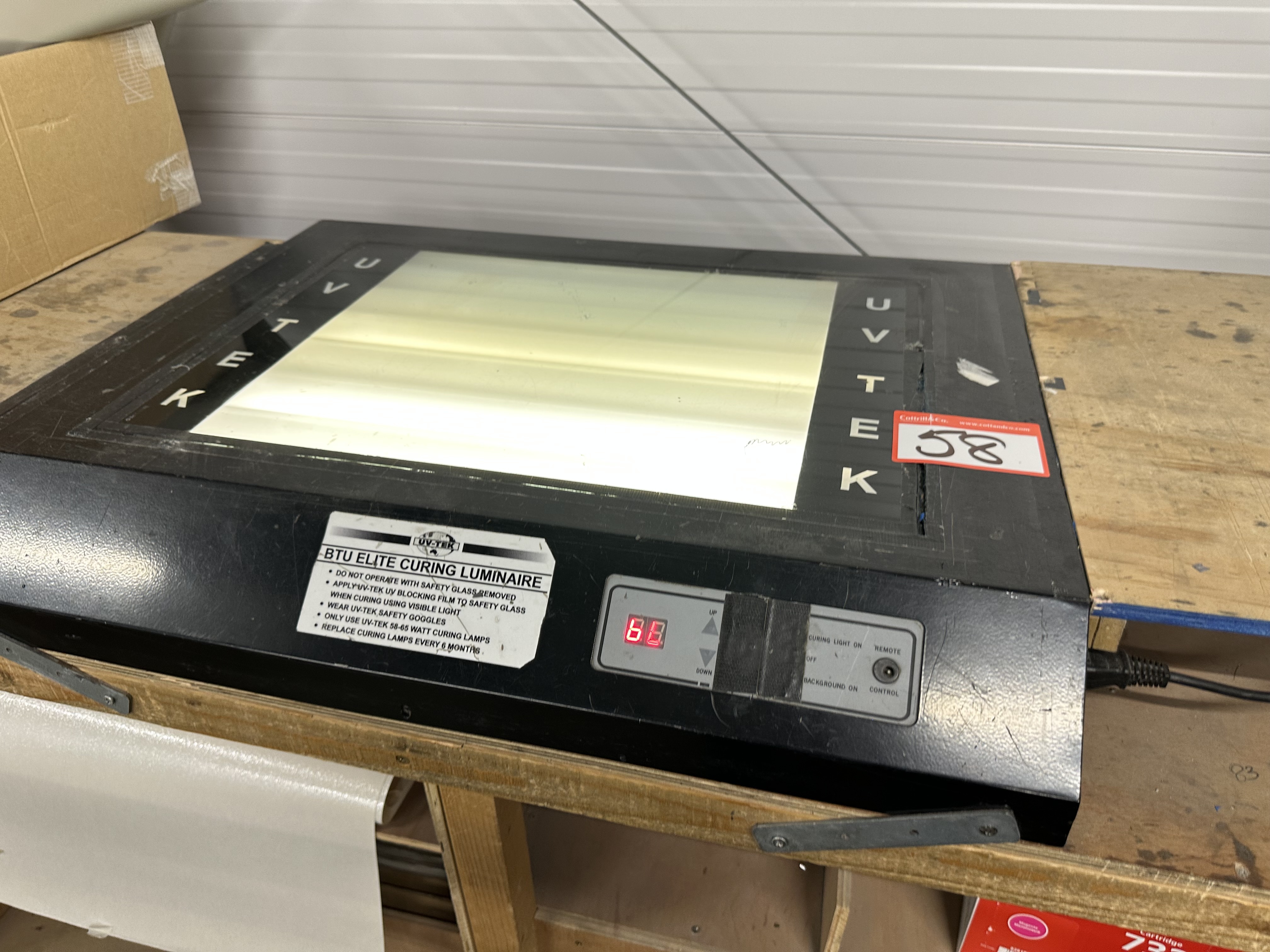 UV Tek BTU E curing luminaire 