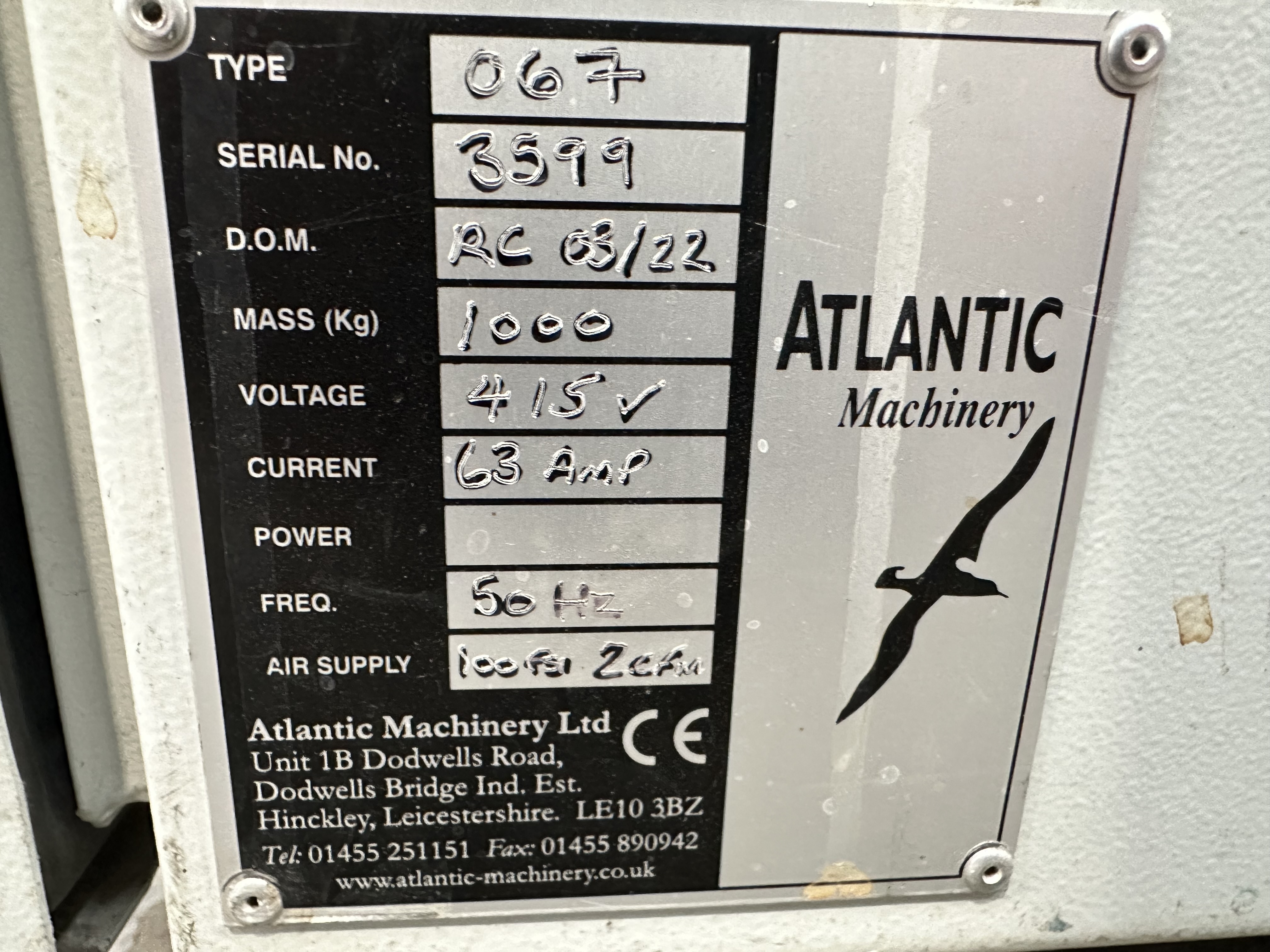 Atlantic type 067 (Atlantic 6) glass washer (RC 2022)