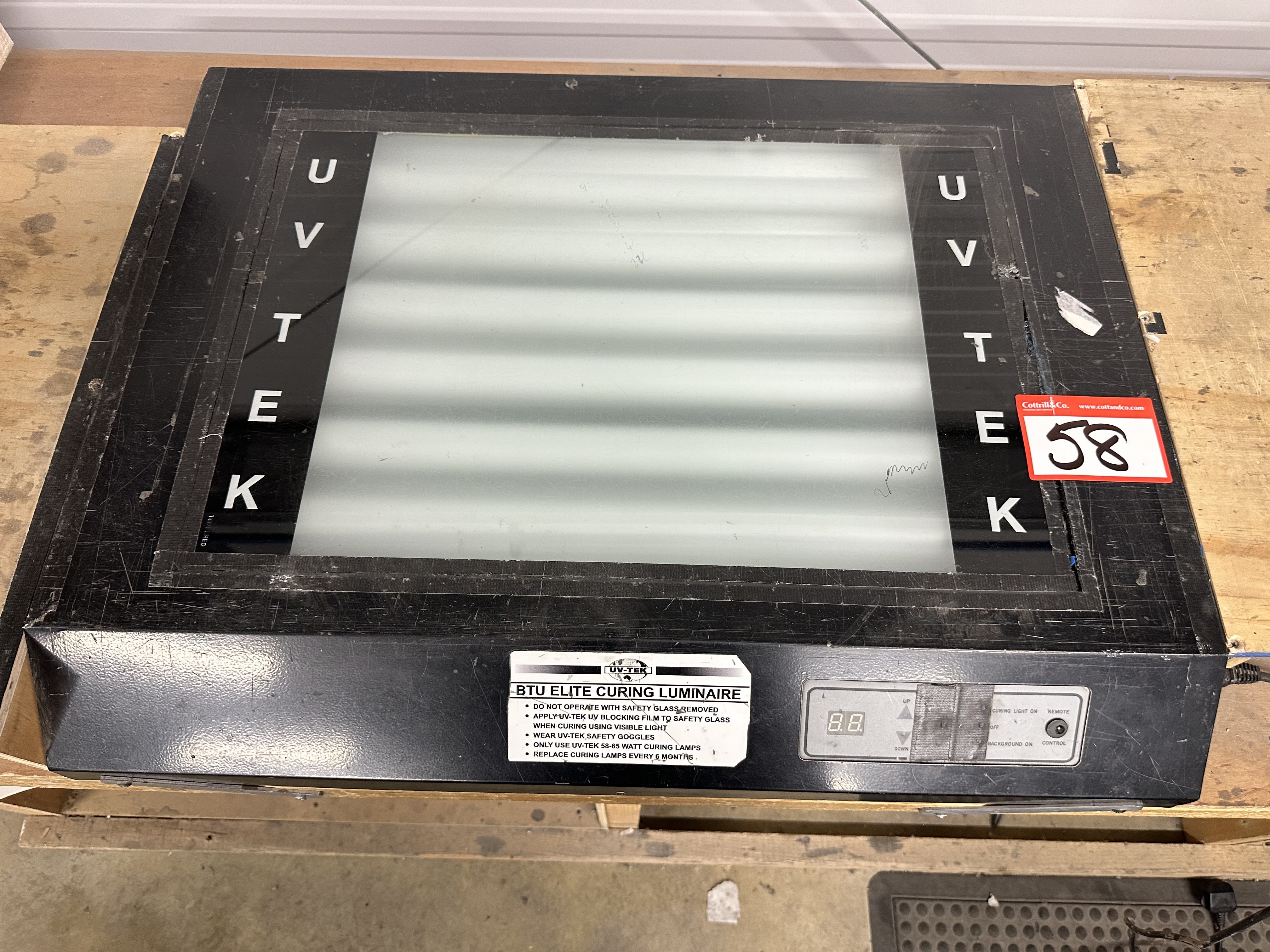 UV Tek BTU E curing luminaire 