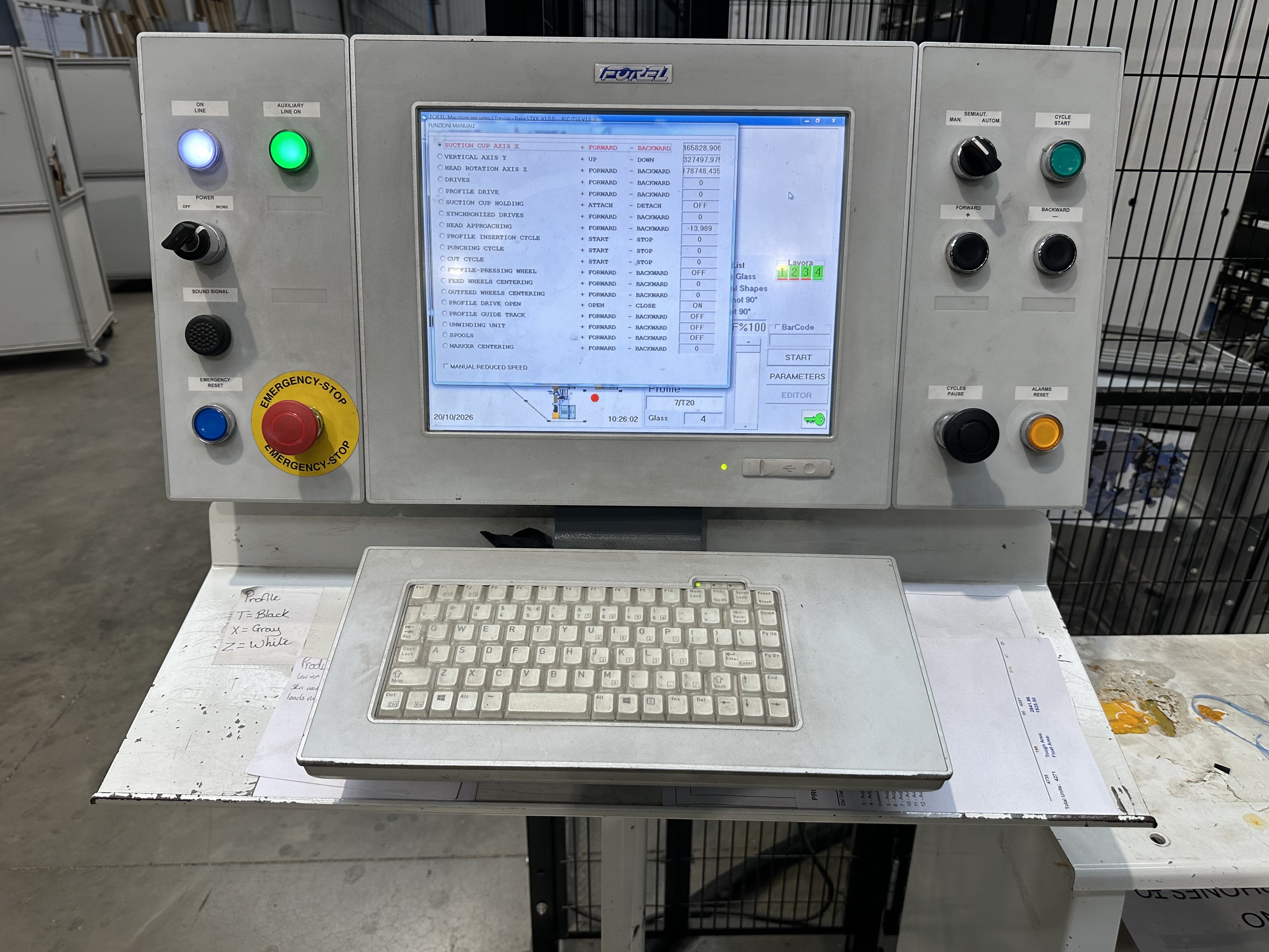 Forel IG Line comprising: Forel VW 2000 6 brush glass washer (2015)