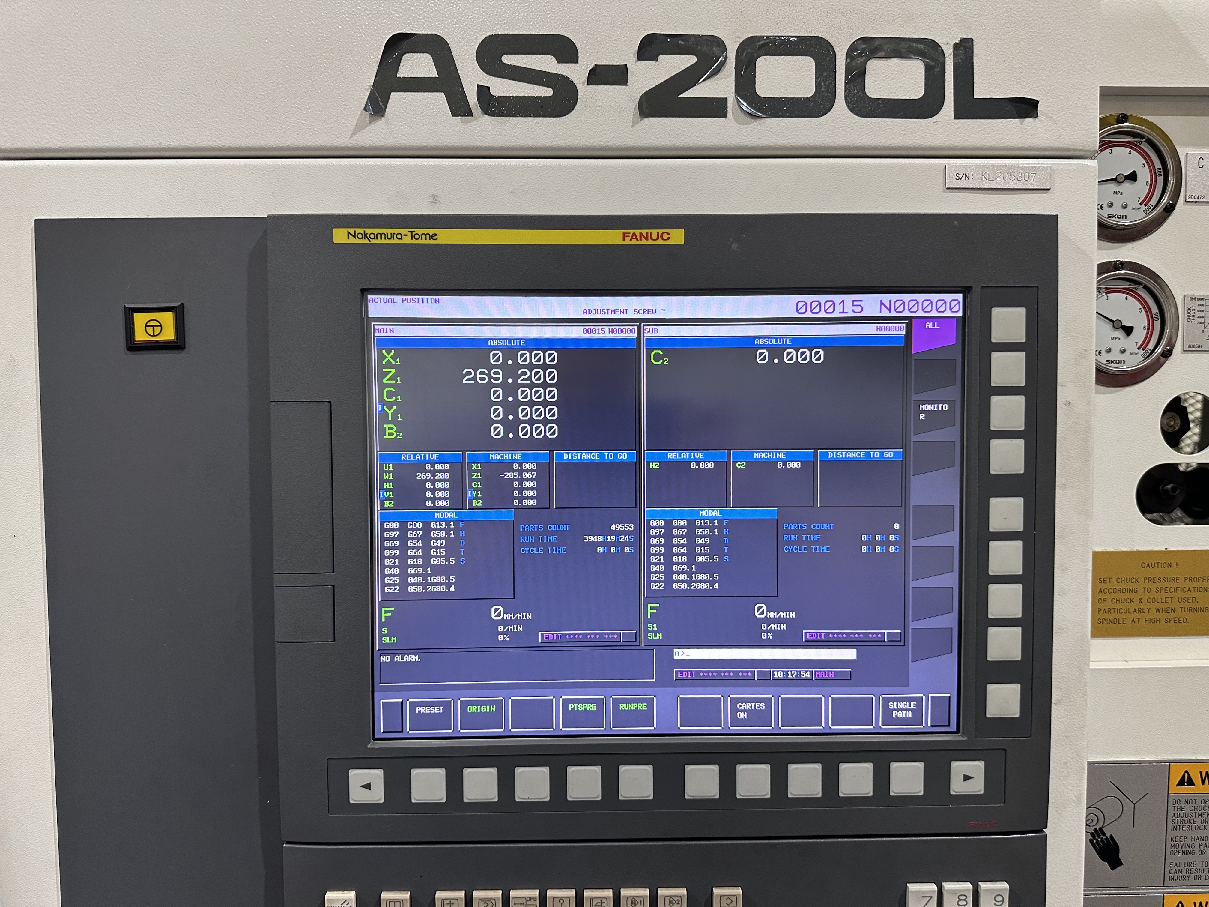 Nakamura Tome AS200L Twin Spindle Turning Centre 5 Axis Machine (2023)