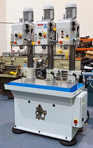 Ajax Erlo Type BSER 25/3/L 3 Spindle In Line Drilling Machine