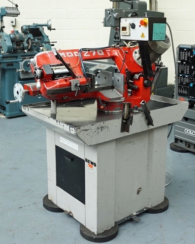 BEWO Model 270 MAN Single Mitre Pull Down Bandsaw