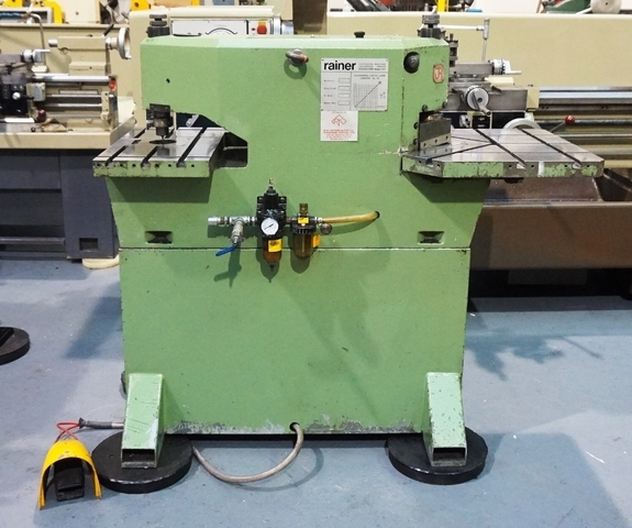 Rainer Model PT 10/150 Pneumatic Corner Notching and Punching Machine