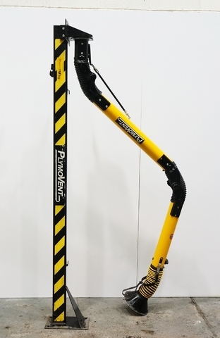 Plymovent Flexible Arm Floor Mounted Twin Fume Extraction System.