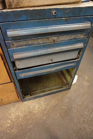 4-Draw Cabinet with Lathe Tooling