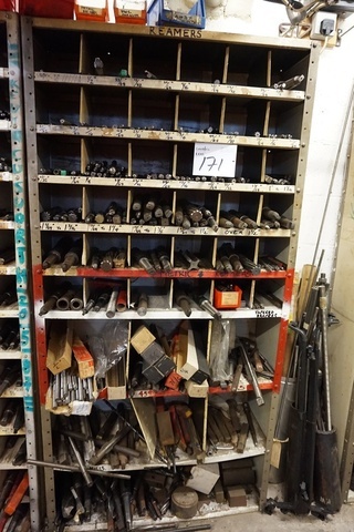 Rack with Large Qty Reamers & Taps
