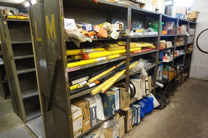 Racks with Welding Equipment