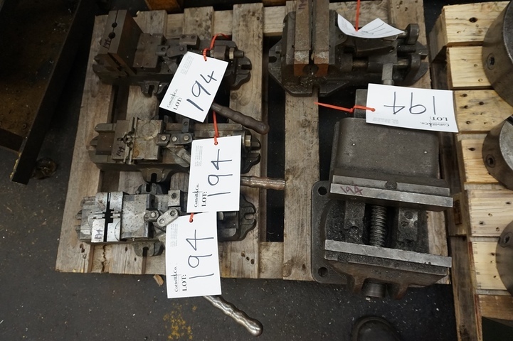(3) Machine Vices 3 ½’’, 7’’ Machine Vice and 6’’ Machine Vice