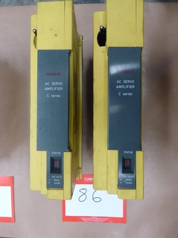 (2) Fanuc A06B-6006-H004 C-Series Servo Amplifiers