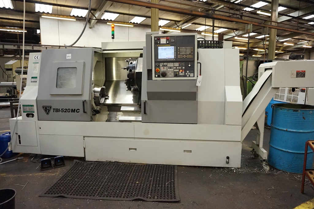 CMZ TBi-520 MC CNC Lathe with Fanuc 32i Model A Control