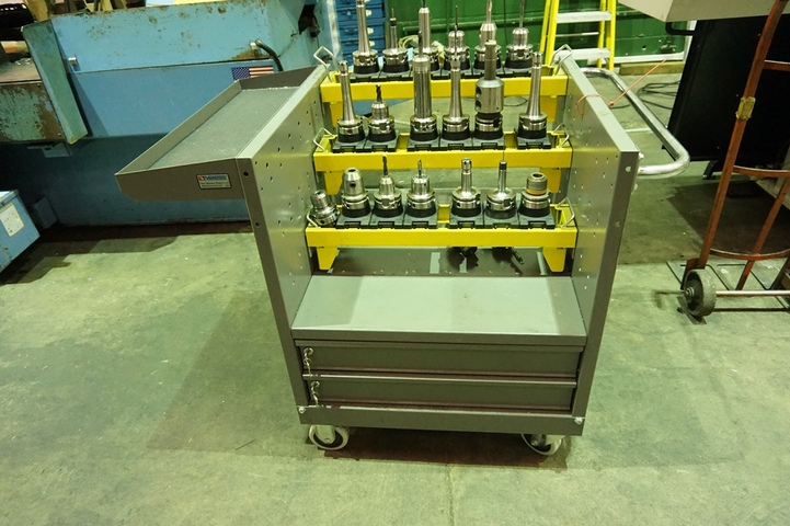 Mobile Trolley with Qty HSK Tooling