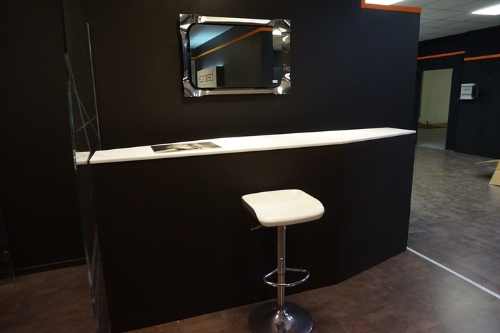 Bar, Screen, Mirror and Stool