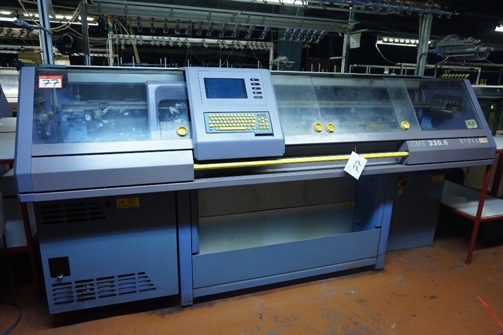 Stoll CMS 330-6 Type 509006095 Flat Bed Knitting Machine