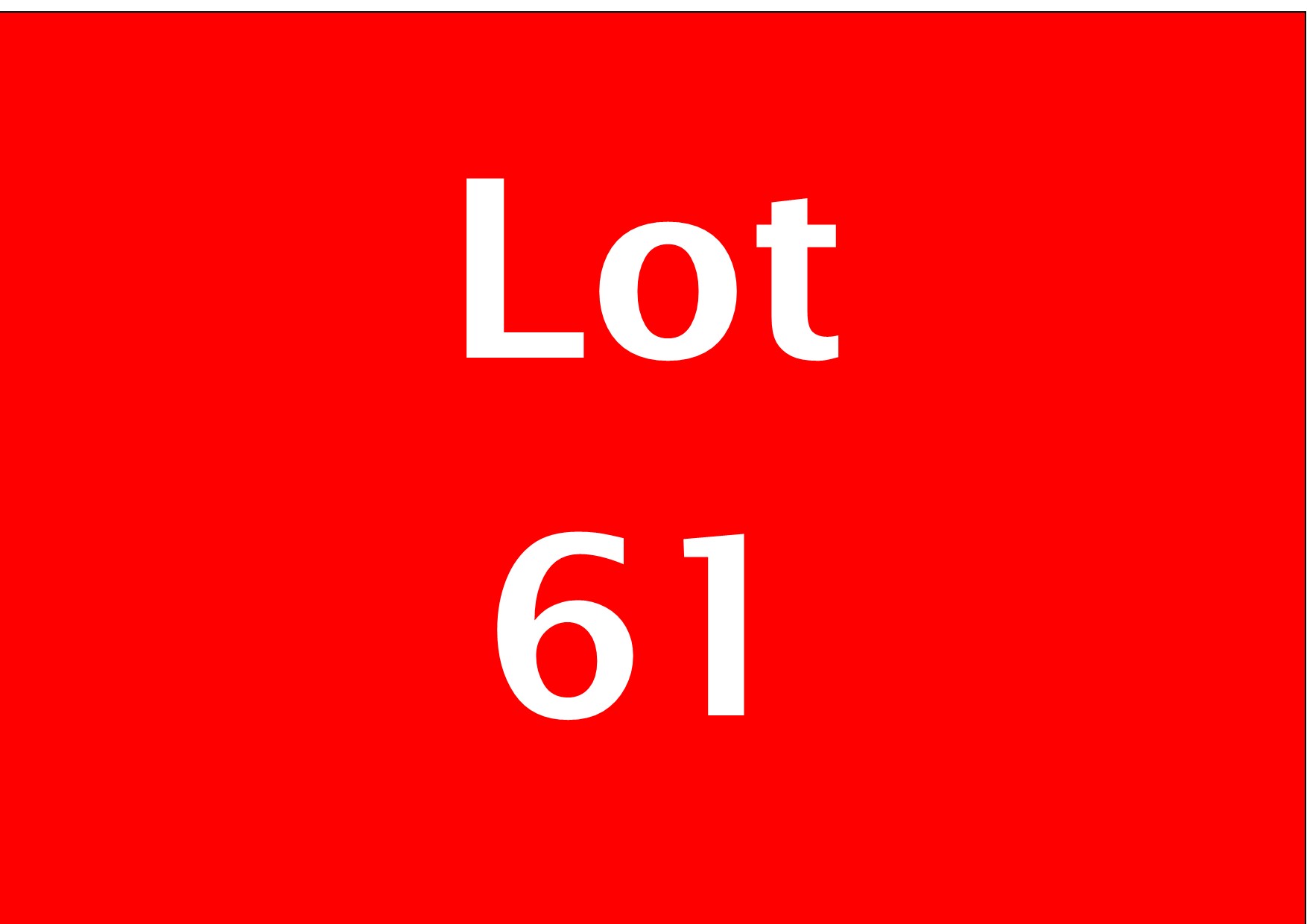Combination to Include Lots 60 - 63