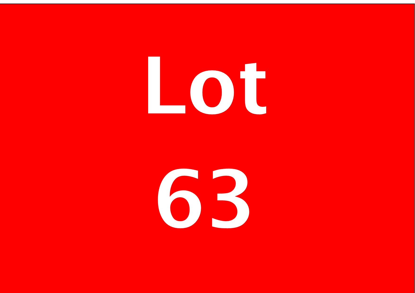 Combination to Include Lots 60 - 63