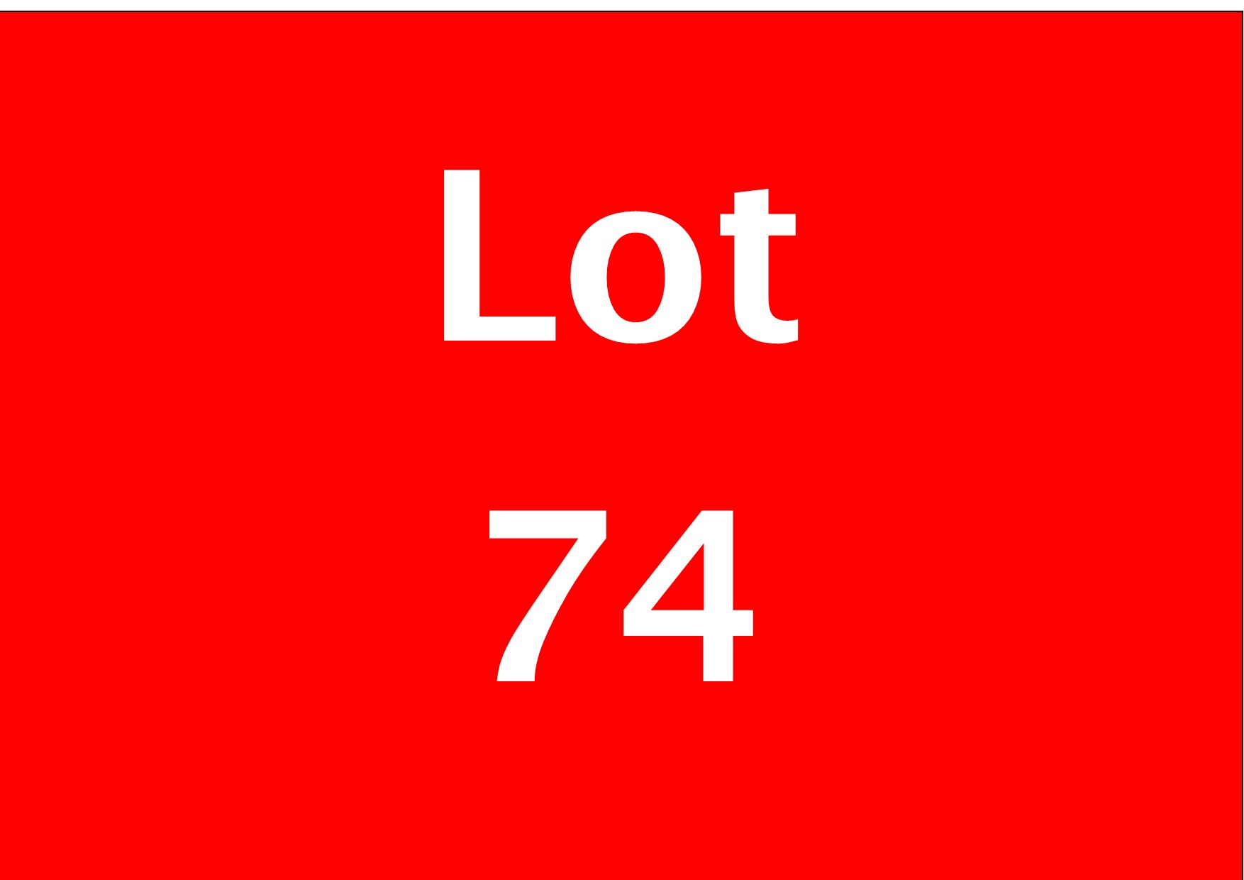 Combination to Include Lots 72 - 75