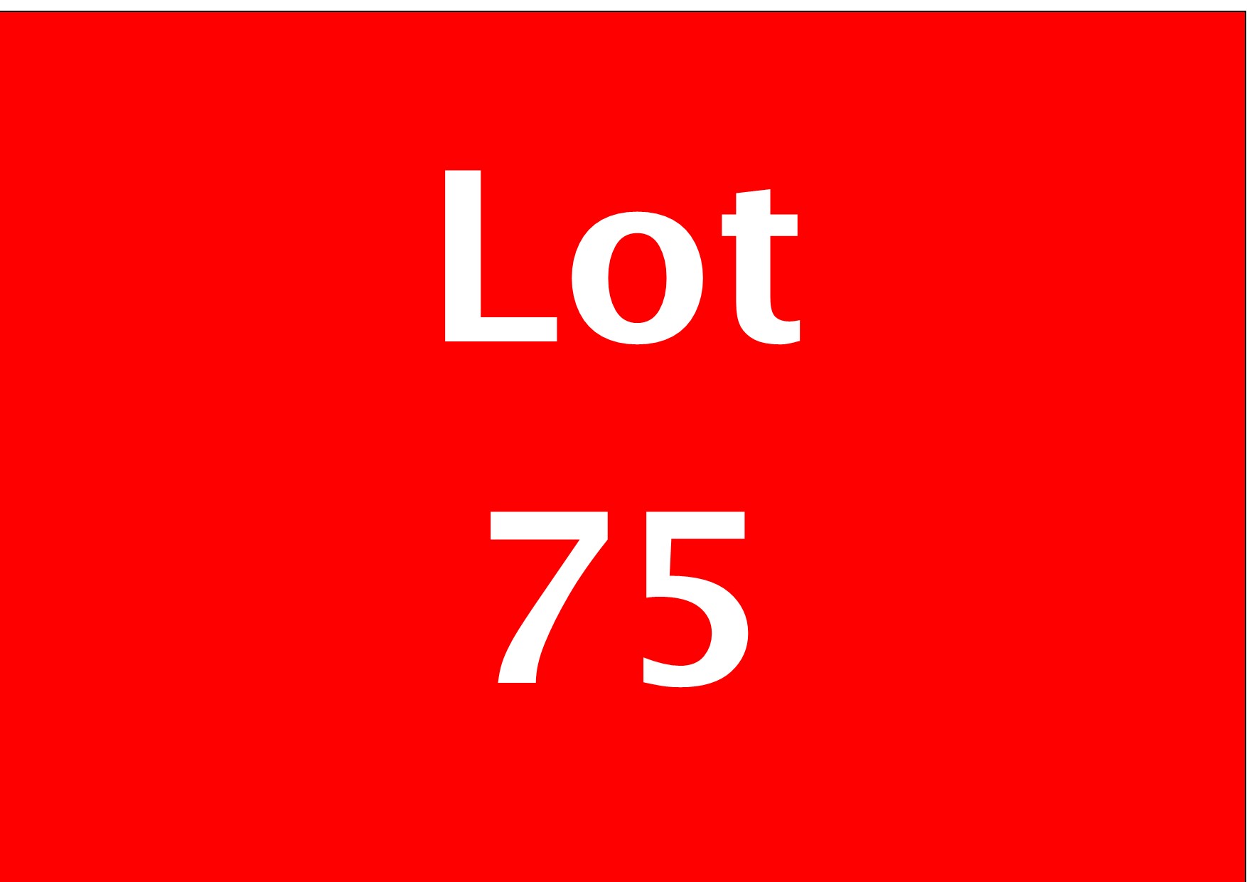 Combination to Include Lots 72 - 75