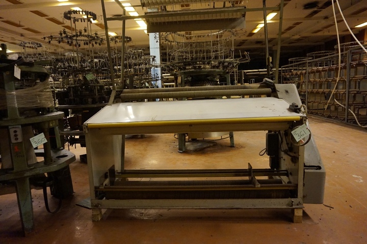 Durrant 2000mm Fabric Grading and Inspection Table with Rewind