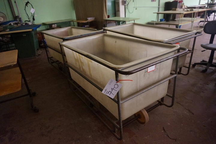 (3) Mobile Die Trolleys