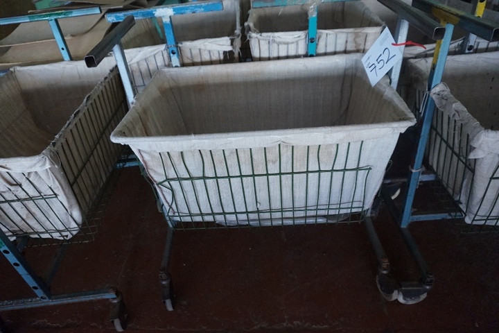 Large Qty of Basket Lining Trolleys