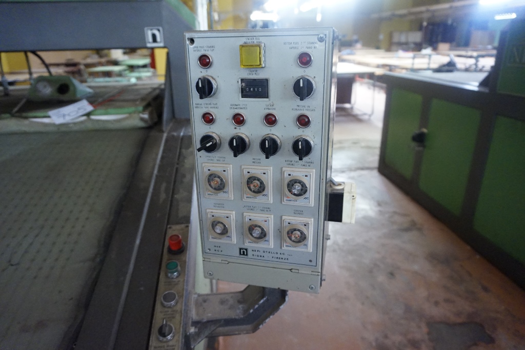 Nepi Steam Heated Conveyorised Press with 180cm x 180cm Press Head