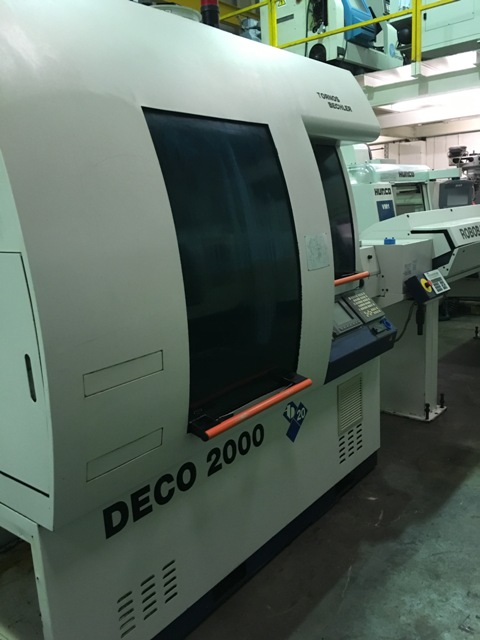 Tornos Deco 2000/20 10-Axis Sliding Head CNC Lathe