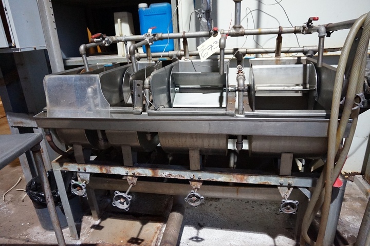 125cm x 50cm 4-Section Stainless Steel Sample Dyeing Tank