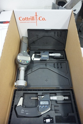 (2) Metric Micrometers and Mitutoyo Bore Micrometer