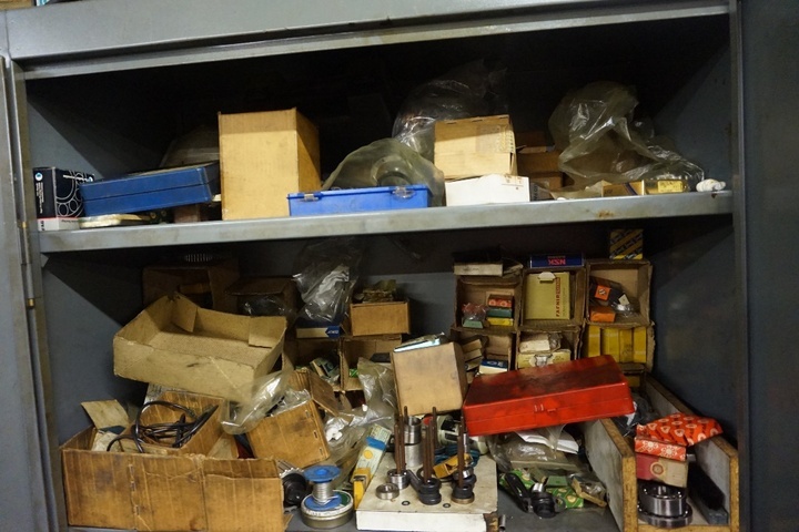 Steel Cabinet and Contents