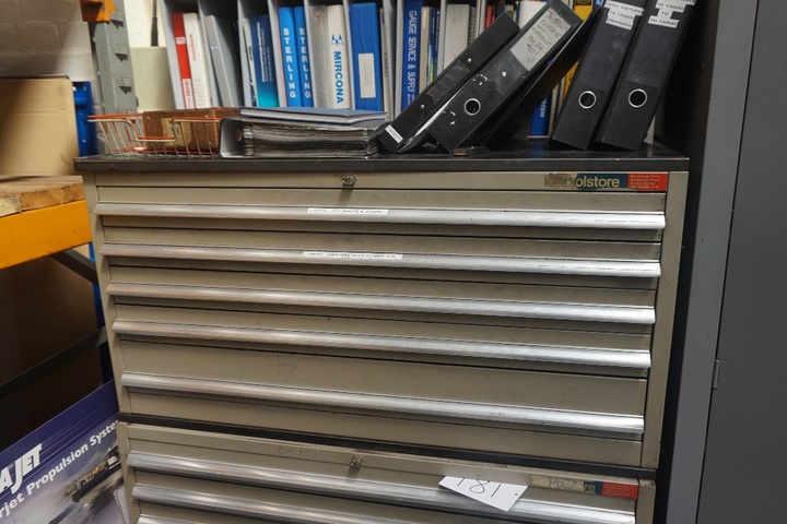 Polstore 5 Draw Cabinet including Contents