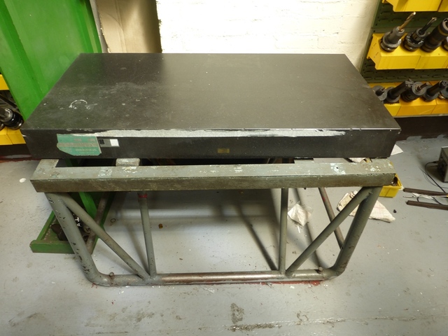 Granite Surface Plate on Metal Frame