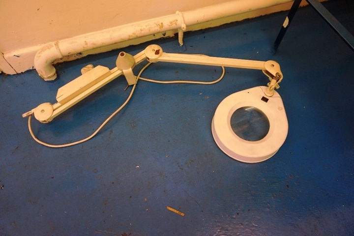 Bench Mounted Illuminated Magnifier