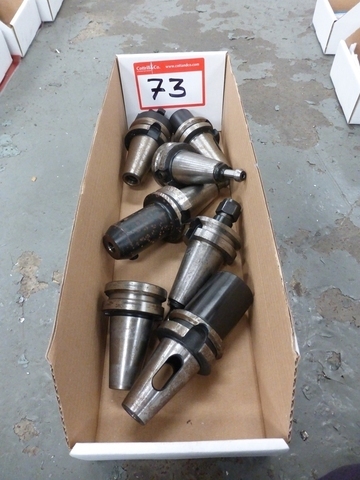 Box of (6) Assorted Taper Shank Milling Adaptors/Holders (BT 40 Taper)