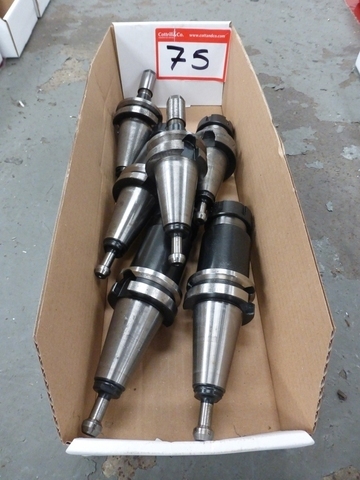 Box of (6) Assorted Taper Shank Milling Adaptors/Holders