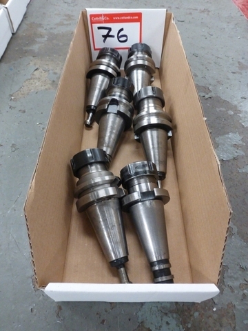 Box of (6) Assorted Taper Shank Milling Adaptors/Holders