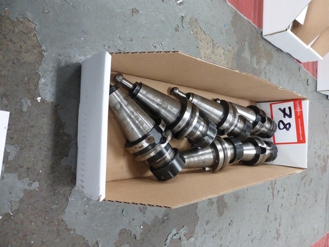 Box of (6) Assorted Taper Shank Milling Adaptors/Holders
