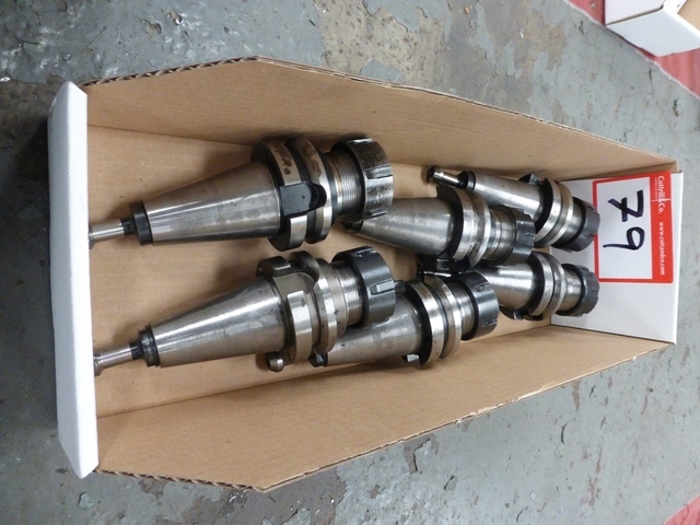 Box of (6) Assorted Taper Shank Milling Adaptors/Holders