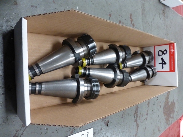 Box of Assorted Taper Shank Milling Adaptors/Holders