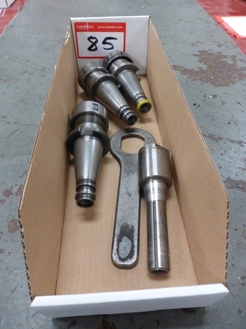 Box of Assorted Taper Shank Milling Adaptors/Holders