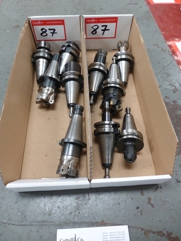 (2) Boxes of Assorted Taper Shank Milling Adaptors/Holders