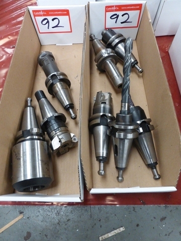 (2) Box of Assorted Taper Shank Insert Tip Milling Cutters