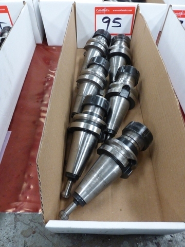 Box of (6) Assorted Taper Shank Milling Adaptors/Holders