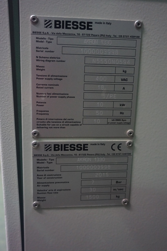 BIESSE Akron 1330 Edge Banding Machine