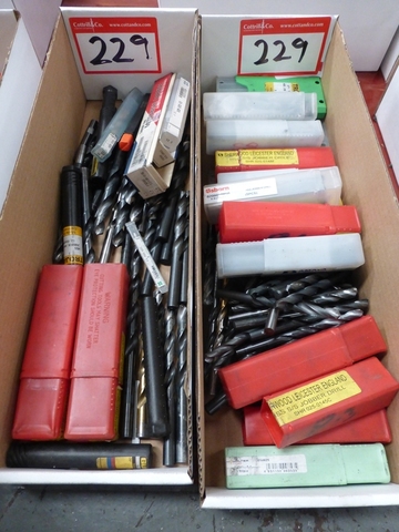 (2) Boxes of Assorted HSS Jobber Drill Bits