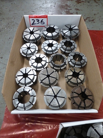 Box of Assorted Crawford Lathe Collets