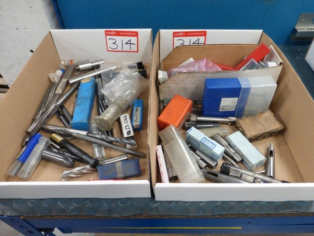 Two Boxes of Assorted Milling Tooling