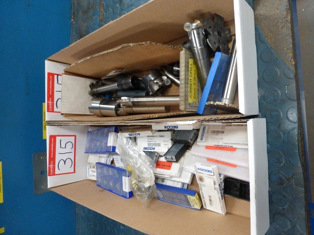 (2) Boxes of Assorted Turning Tool Insert Tips & Toolholders