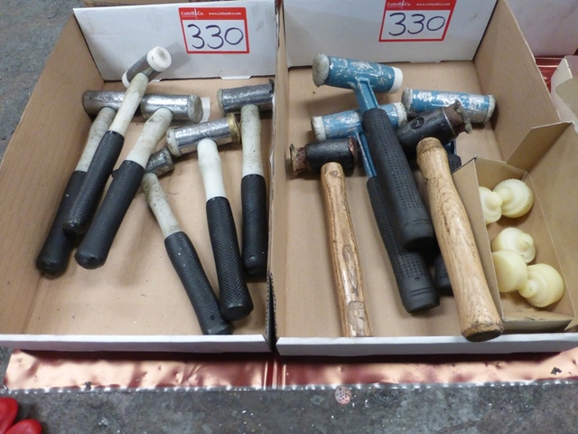 (2) Boxes of Assorted Mallets/Hammers